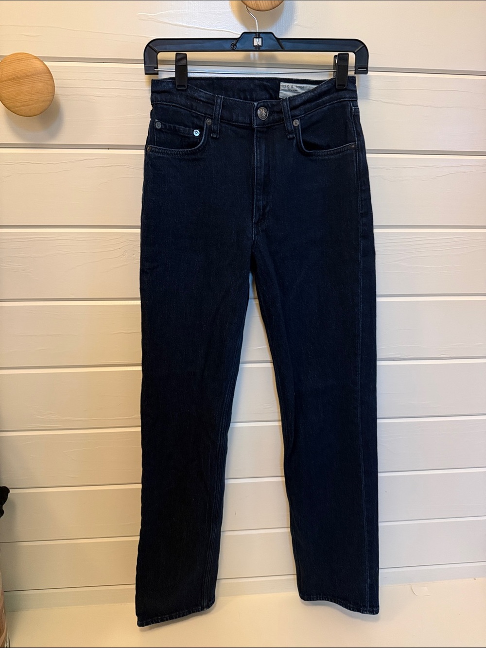 rag & bone Harlow Midrise Straight Straight Jeans in Dark Indigo